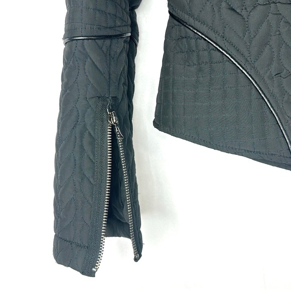 Reaction Kenneth Cole Moto Quilted Mock Neck Jacket - Picture 3 of 8